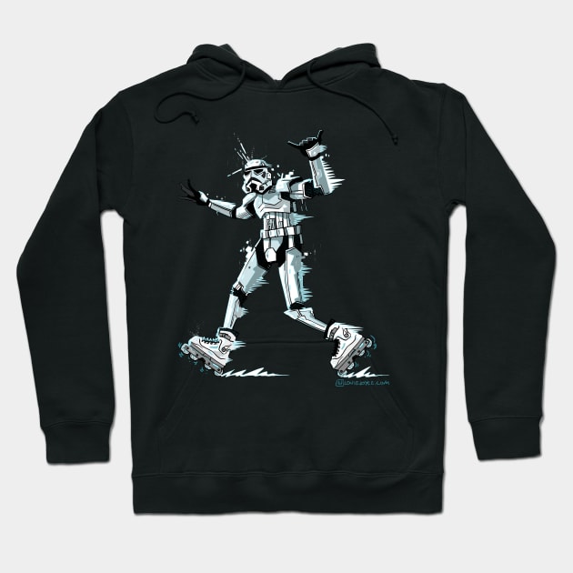 Blading Trooper Hoodie by LouieJoyce